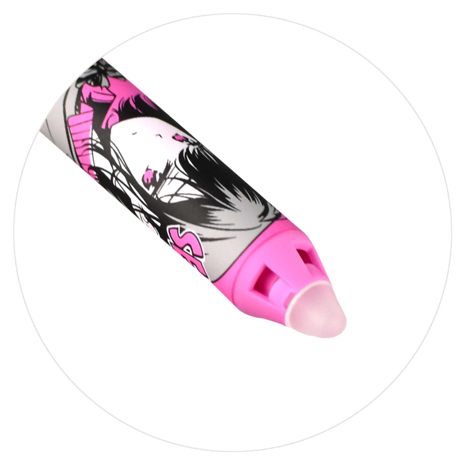 Ручка пиши-стирай гелевая синяя ФЕНИКС Манга корпус с рисунком soft-touch, арт. 62574