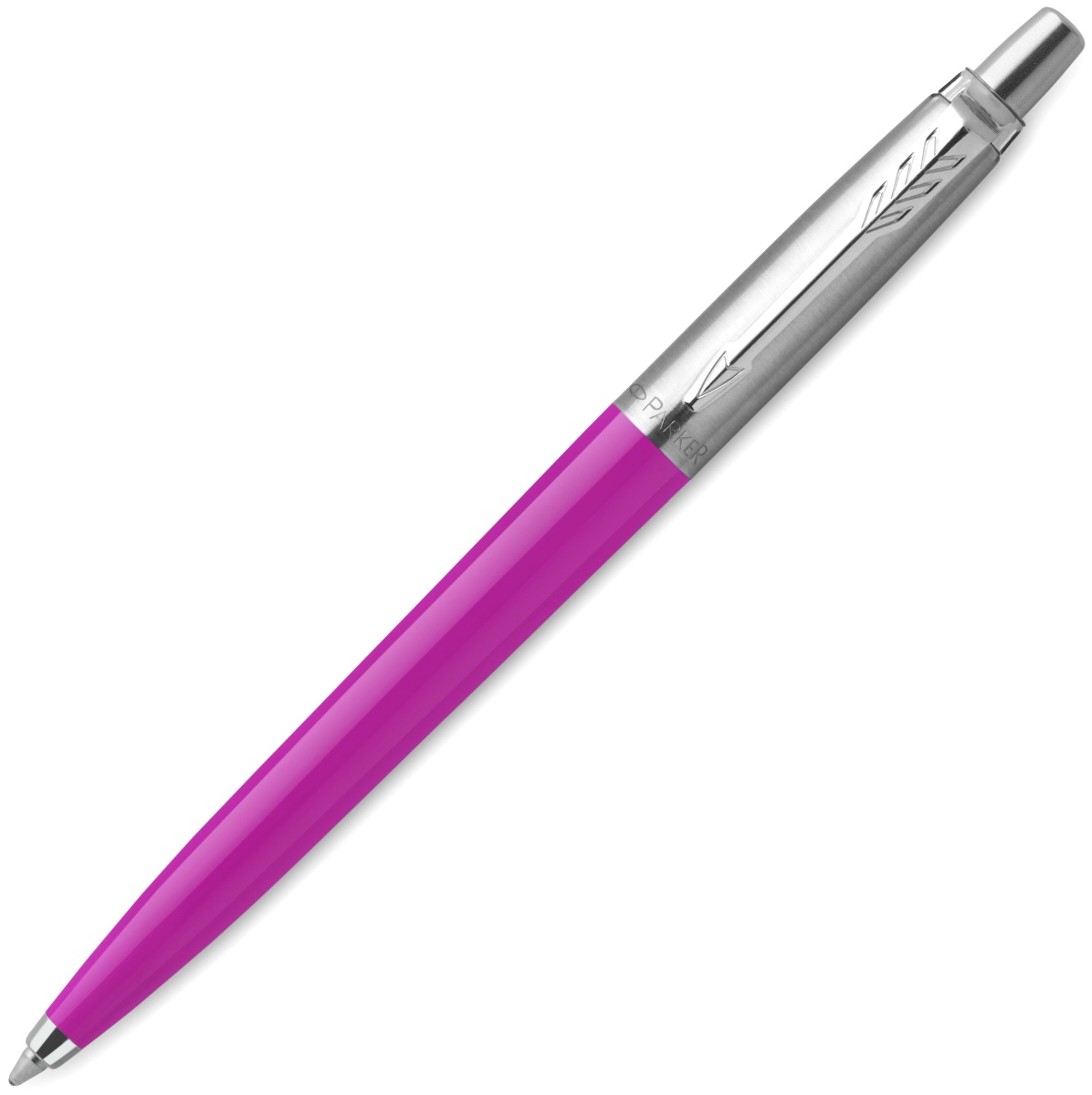 Ручка подарочная шар синяя PARKER Jotter Original K60 Magenta СT корпус розовый/хром в футляре, арт. R2123489