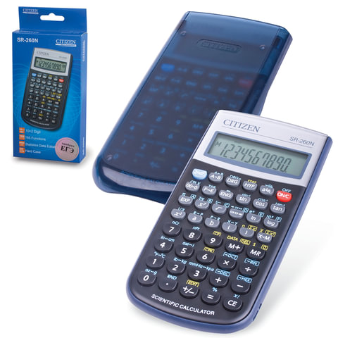 Калькулятор 10 разрядный CITIZEN SR-260N инженерный, арт. SR-260N 