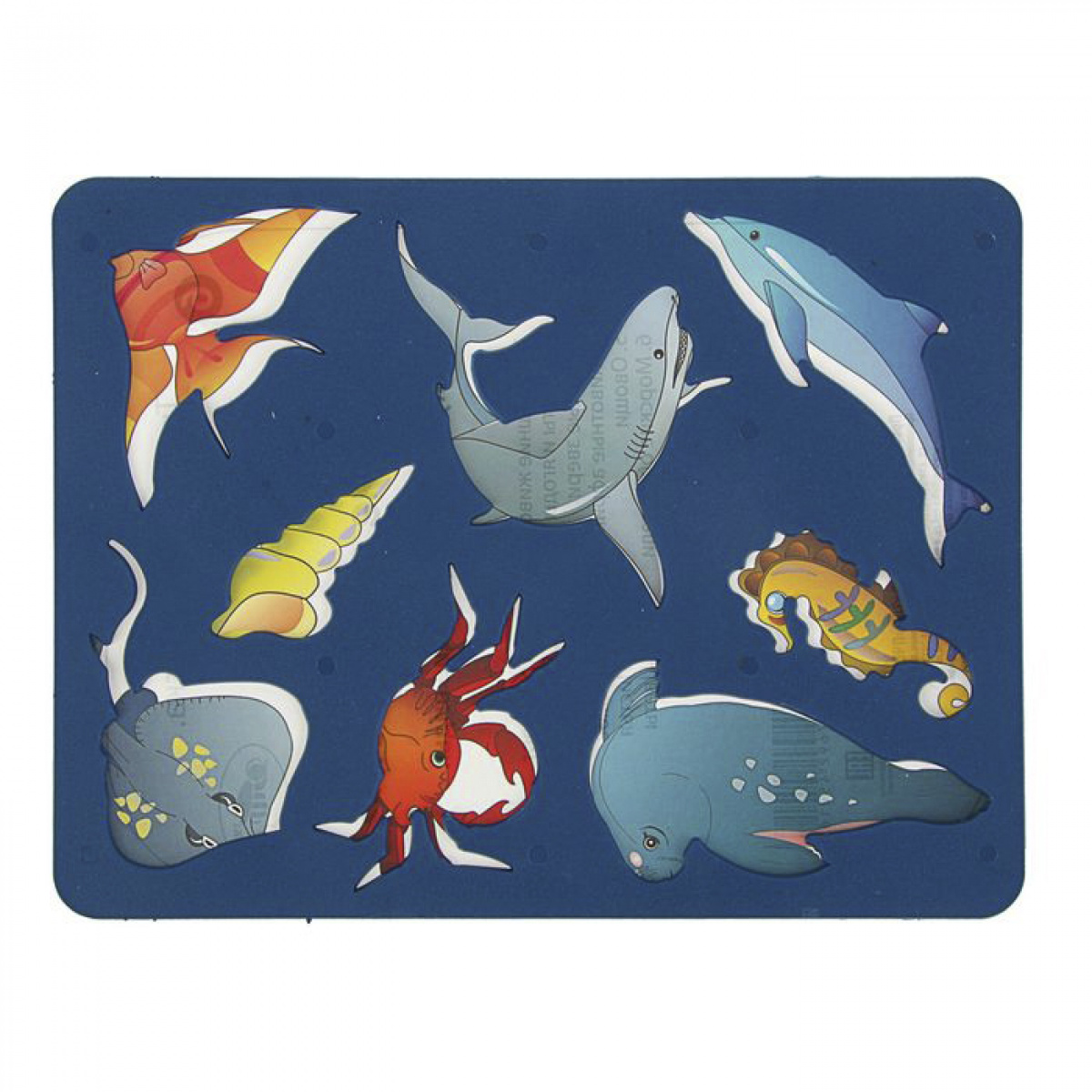 Трафарет ПЧЕЛКА Морские обитатели , арт. ТР-06