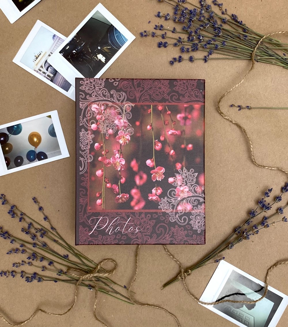 Фотоальбом 10*15 100ф ПОЛИНОМ Bloom Сакура, арт. FA 100.022-3