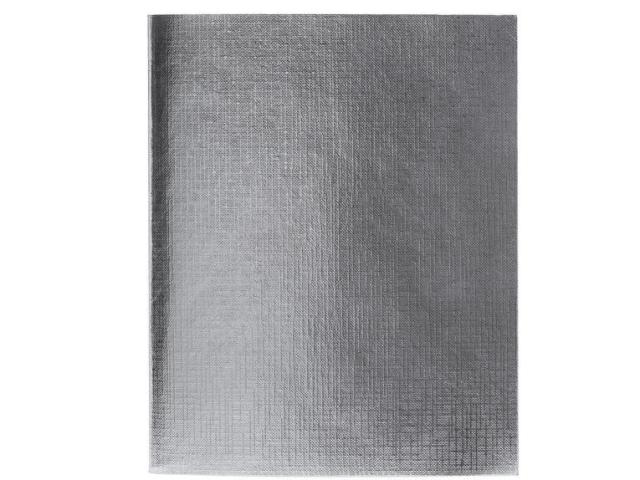 Тетрадь А5 48л клетка ХАТБЕР бумвинил Metallic серебро, арт. 48Т5бвВ1