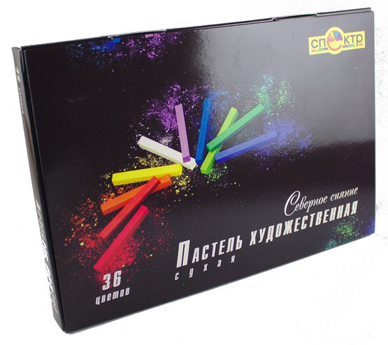 Пастель художественная 36цветов СПЕКТР Северное сияние сухая, арт. 06С-407