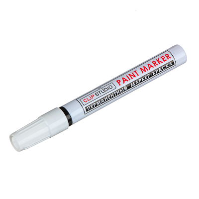 Маркер краска лаковый черный 1мм CLIP STUDIO корпус металлический , арт. 613-032