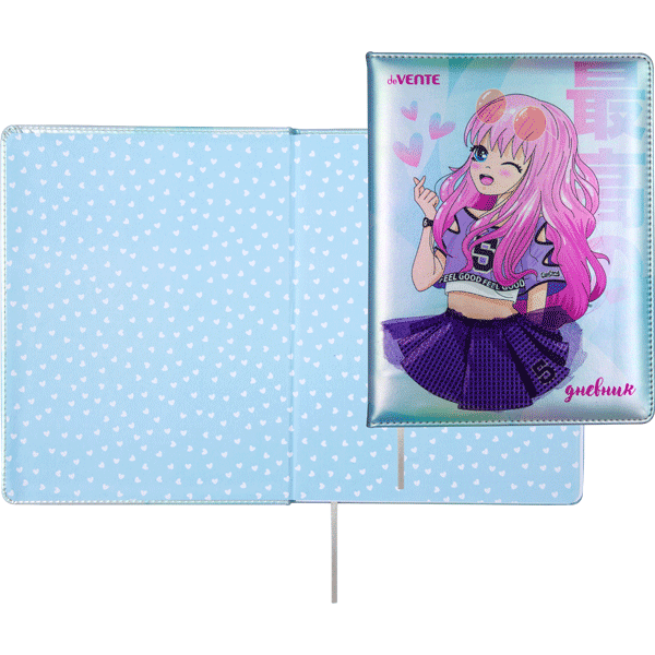 Дневник 1-11 класс твердая обложка искусственная кожа deVENTE Cool Girl, арт. 2022475