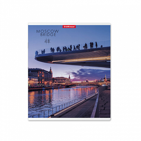 Тетрадь А5 48л клетка ERICH KRAUSE Moscow Bridge ассорти, арт. 52959