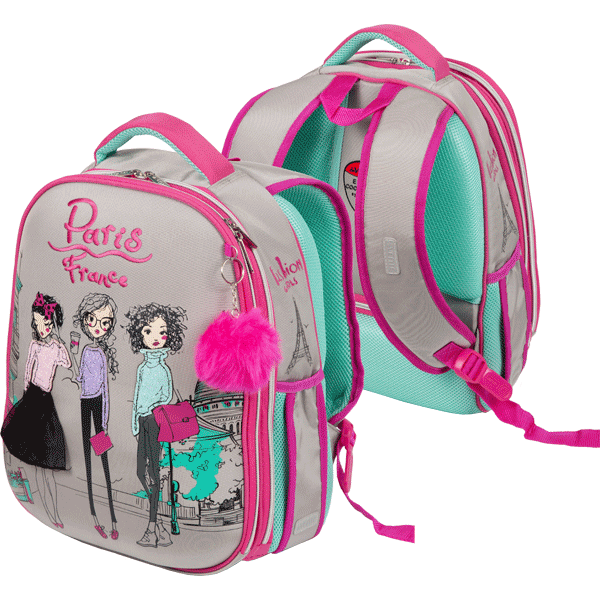 Рюкзак школьный deVENTE Choice Lite Paris каркасный ортопедическая спинка, арт. 7033236