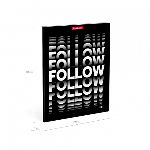 Тетрадь А5 96л клетка ERICH KRAUSE Follow Me ассорти, арт. 52963