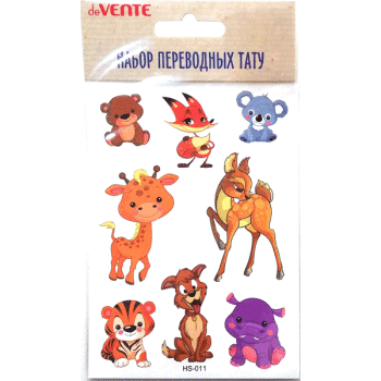 Наклейка-тату deVENTE Зверюшки, арт. 8002076