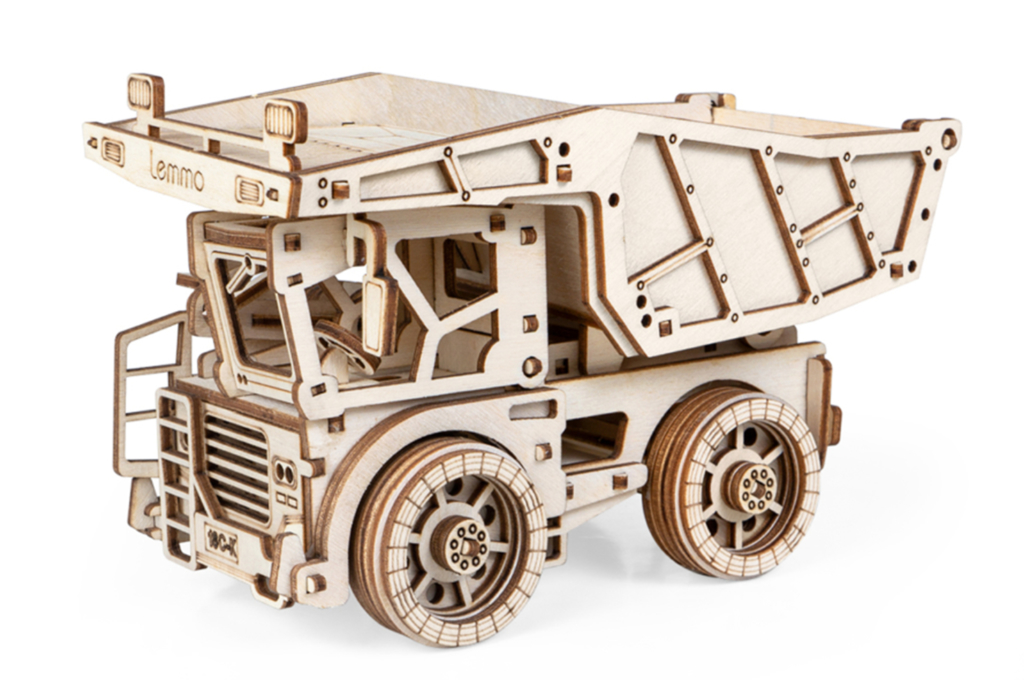 Конструктор деревянный LEMMO Самосвал Рекс 97 деталей, арт. 0074