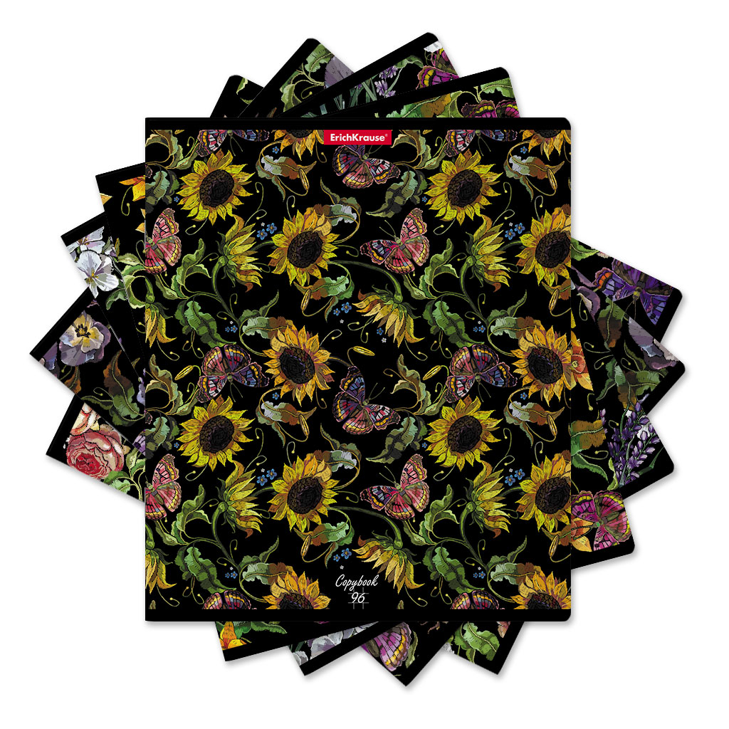 Тетрадь А5 96л клетка ERICH KRAUSE Flower Dream ассорти, арт. 58294