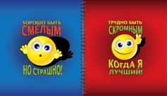 Тетрадь А5 96л клетка спираль Перевертыш ПЗБМ Это истерика ассорти, арт. 029031