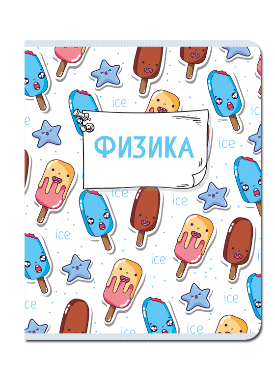 Тетрадь предметная Физика 48л клетка FINE BOOKS Каваи, арт. FB307