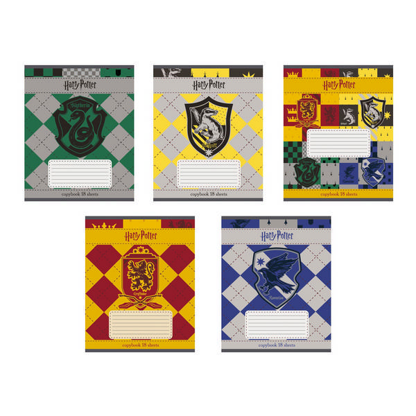Тетрадь А5 18л клетка ХАТБЕР Гарри Поттер ассорти, арт. 18Т5В1