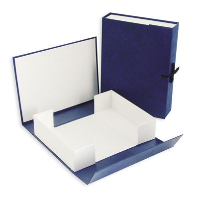 Короб архивный 10см бумвинил синий, арт. 