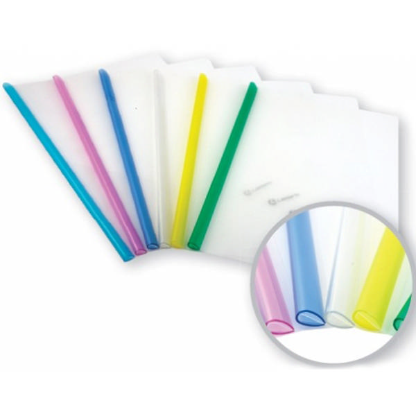 Папка-сшиватель (скрепкошина) пласт LAMARK ассорти, арт. TF0406-CM