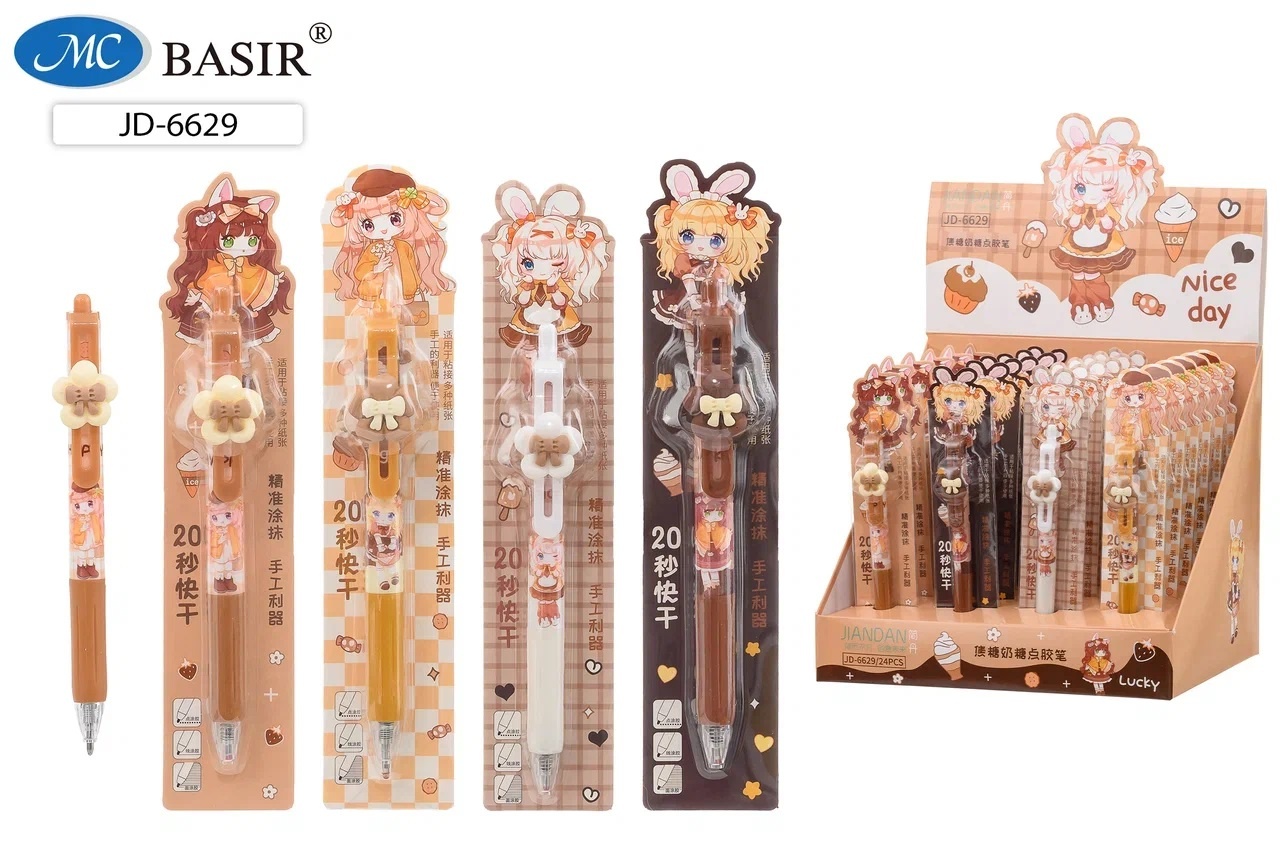 Клей ручка MC BASIR Куколка для дизайнерских работ, арт. JD-6629/001-2021