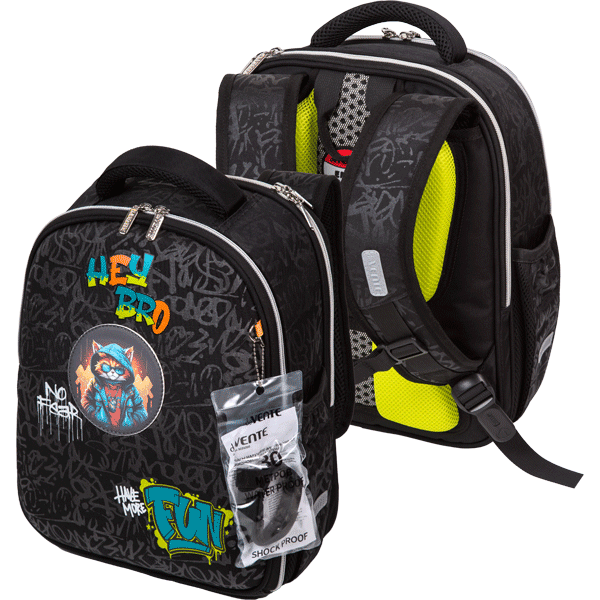 Рюкзак школьный deVENTE Junior Hey Broкаркасный ортопедическая спинка, арт. 7033403