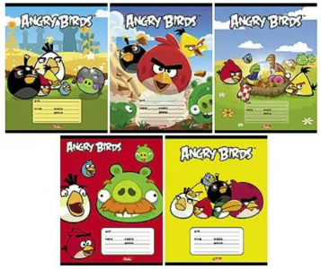 Тетрадь А5 12листов клетка ХАТБЕР Angry Birds_Stella , арт. 12Т5блВ1