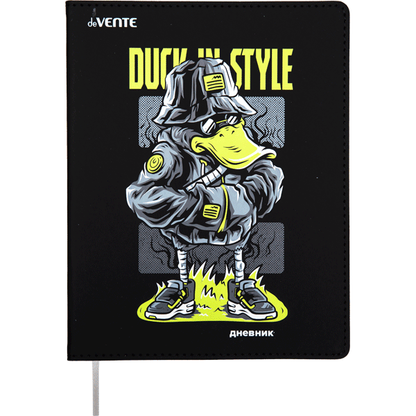 Дневник 1-11 класс интегральная обложка искусственная кожа deVENTE Cool Duck, арт. 2020466