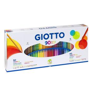 Набор для рисования GIOTTO Intense Color 90 предметов (40фломастеров+50цветных карандашей), арт. 25750000