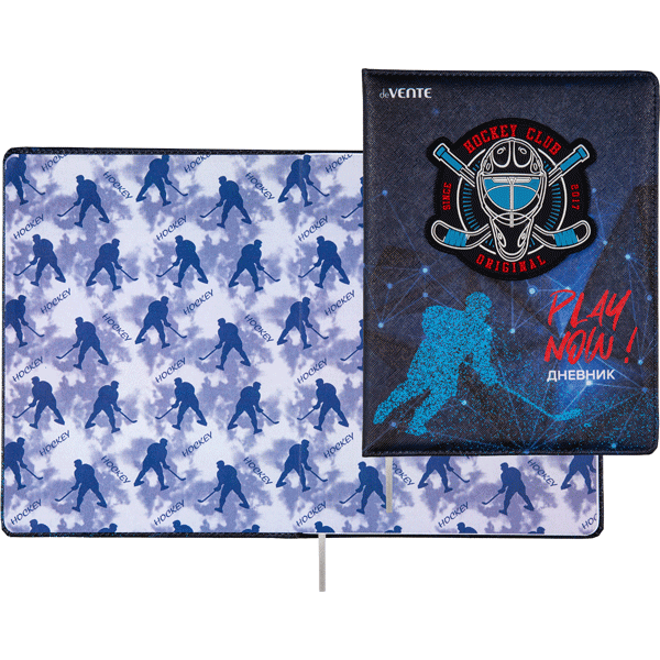 Дневник 1-11 класс твердая обложка deVENTE Hockey, арт. 2020420
