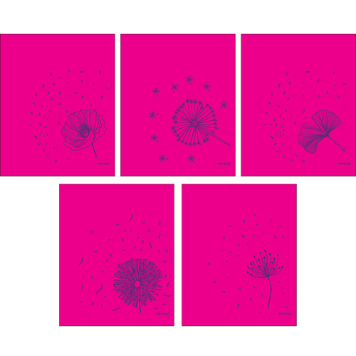 Тетрадь А5 48л клетка UNNIKA TOTAL PINK Унесённые ветром (цветы), арт. ТКФ485919