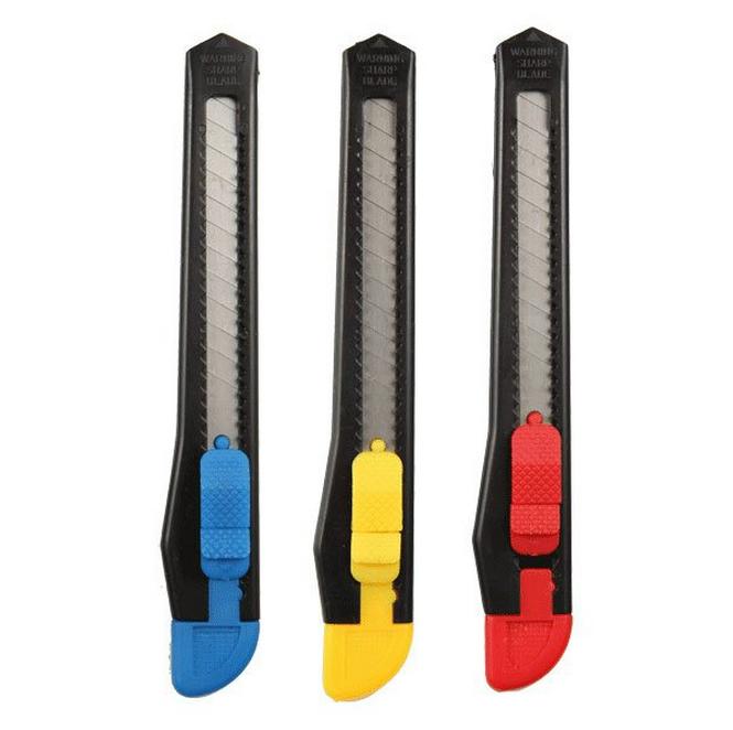 Нож канцелярский 9мм ATTOMEX, арт. 4090300/4090302