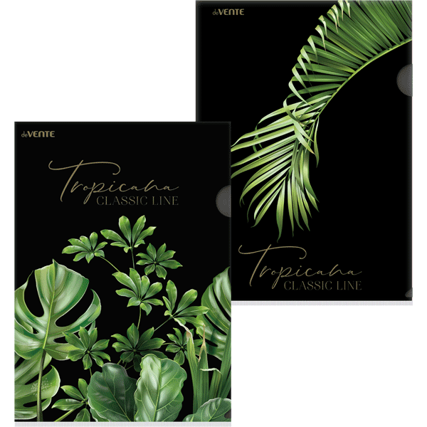 Папка уголок жесткий А4 180мкр deVENTE Tropicana ассорти непрозрачная, арт. 3074216