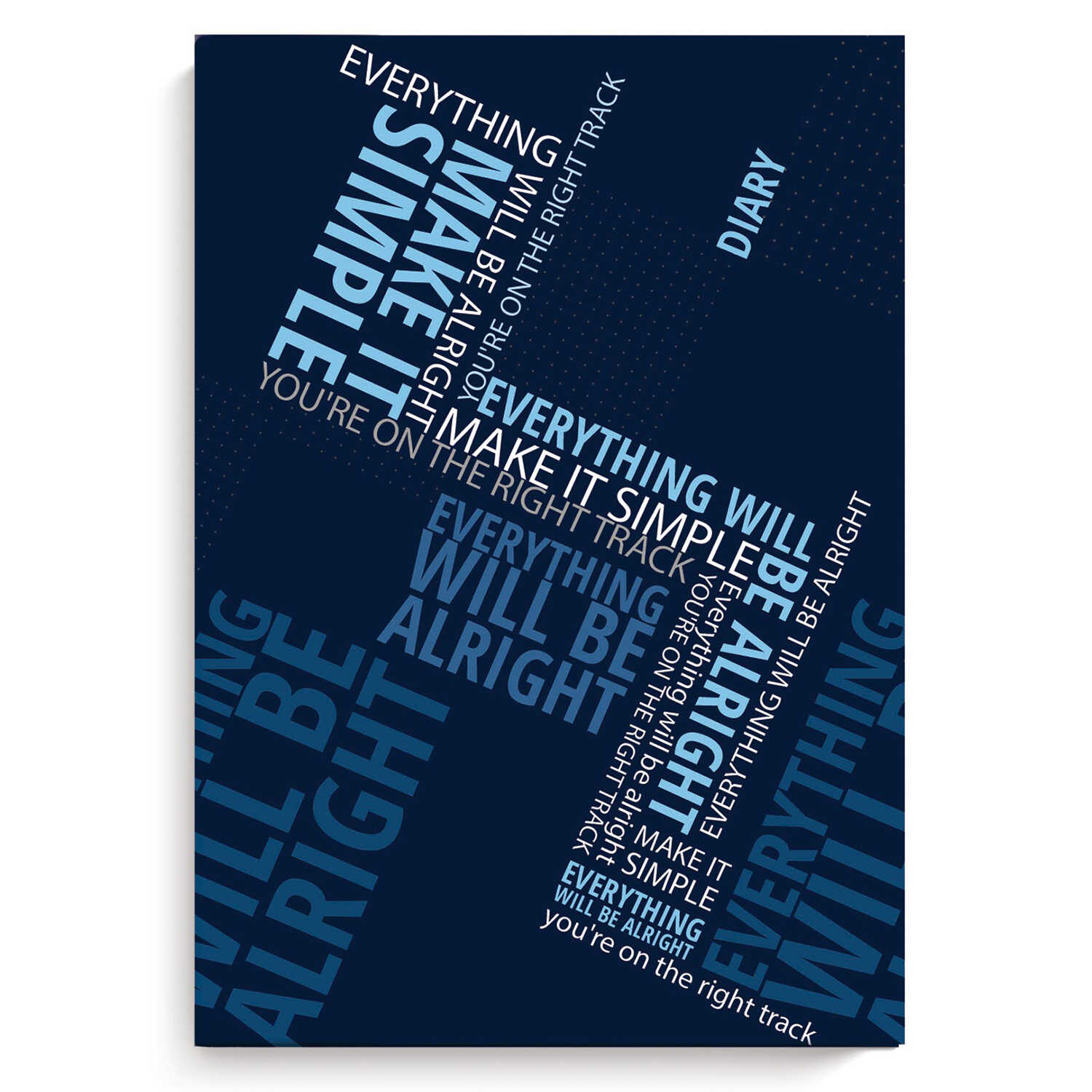 Ежедневник недатированный А5 ФЕНИКС Diary Лозунги soft touch твердая обложка, арт. 58255