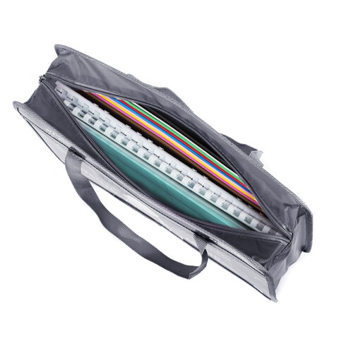 Папка для тетрадей А4 на молнии с ручками 1 отделение BRAUBERG Space trip, арт. 270871