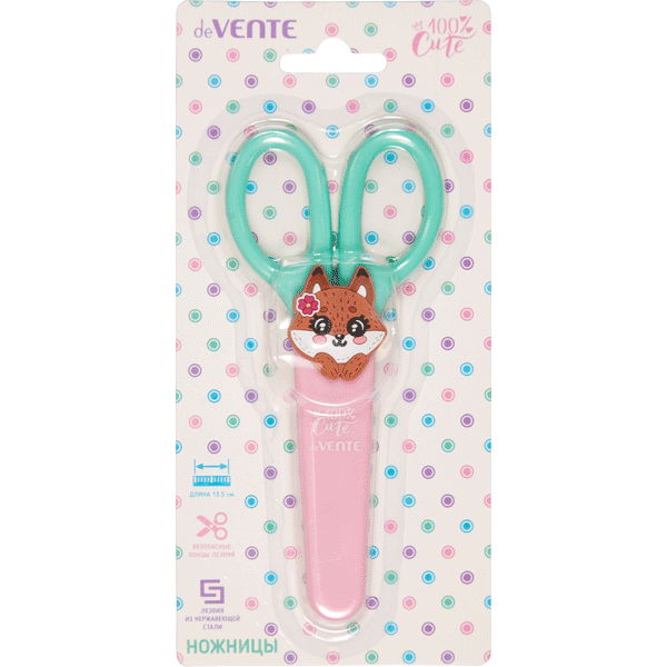 Ножницы 135мм deVENTE 100% Cute Fox в футляре, арт. 8010011