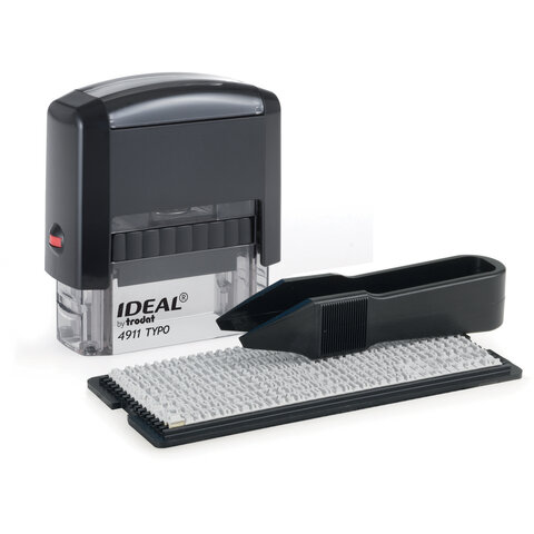 Штамп самонаборный  3стр 38*14 TRODAT IDEAL TYPO с одной кассой, арт. 125426/168224/4911