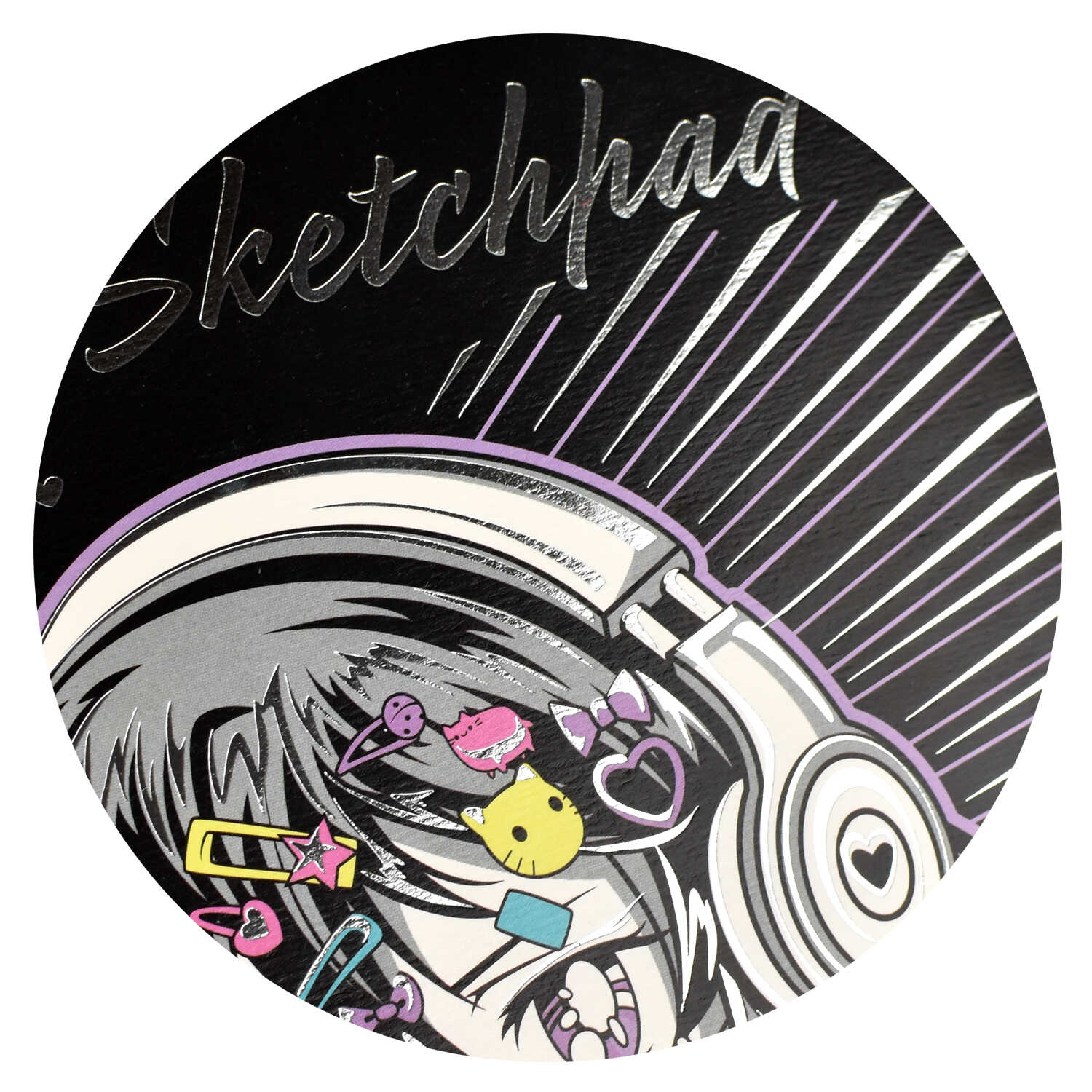 Блокнот для эскизов А5 30л 160г/м2 нелинованный спираль ФЕНИКС Аниме Манга (скетчпад), арт. 64897