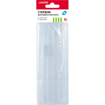 Клеевые патроны 11мм 6шт/упак deVENTE прозрачные, арт. 4181900