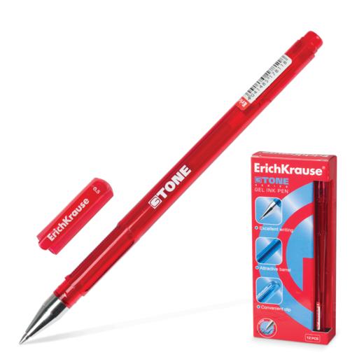 Ручка гелевая красная 0,5/0,4 ERICH KRAUSE G-Tone корпус красный тонированный, арт. 17811