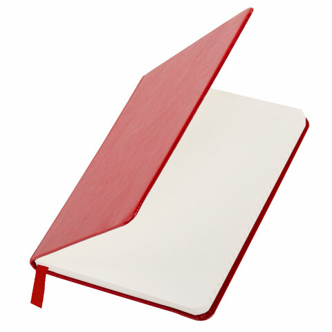 Блокнот Бизнес А6 80л кл BRAUBERG Metropolis Specia иск кожа на резинке красный , арт. 111581