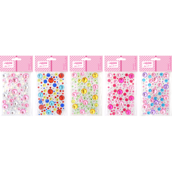 Декор для творчества Стразы-наклейки ассорти deVENTE Кружки акриловые, арт. 8002801