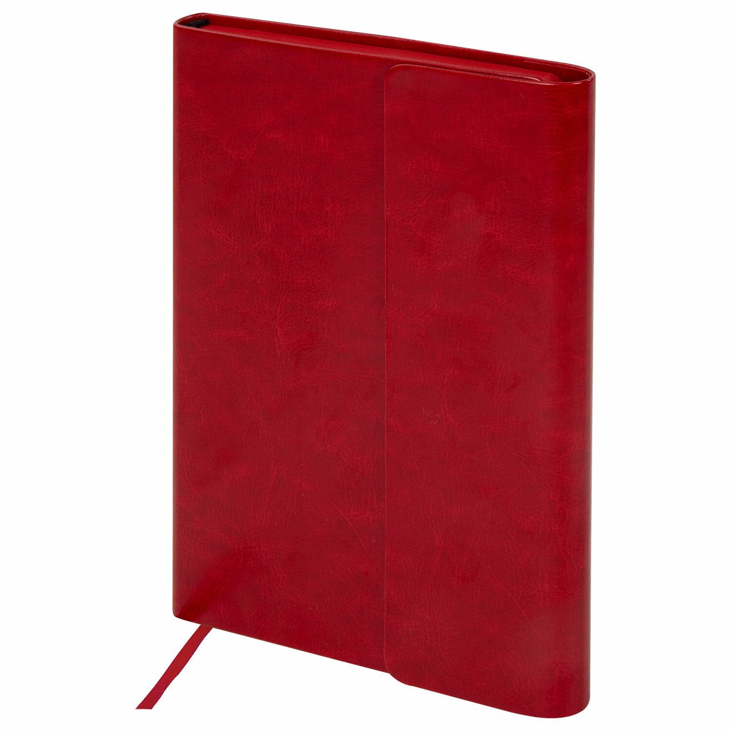 Ежедневник недатированный А5 BRAUBERG Magnetic X искусственная кожа красный магнитный клапан, арт. 113281