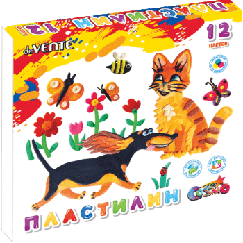 Пластилин 12цв 240гр deVENTE Cosmo со стеком, арт. 8042417