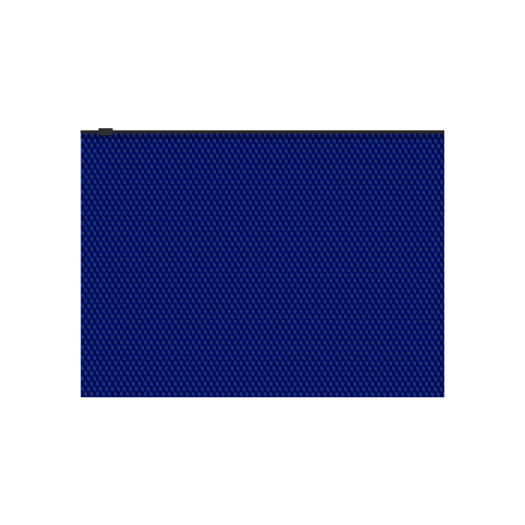 Папка конверт на молнии А4 ЕRICH КRAUSE Diamond Total Blue полупрозрачная, арт. 55089