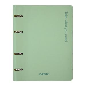 Тетрадь А5  80л кл на кольцах deVENTE Take what you need искусственная кожа оливковая, арт. 2057609