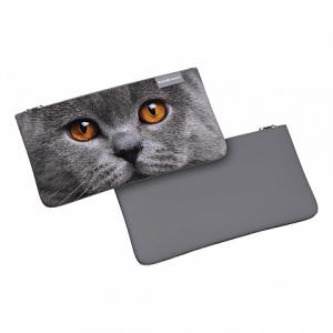 Пенал-косметичка 1 отделение ERICH KRAUSE Light Grey Cat, арт. 57202