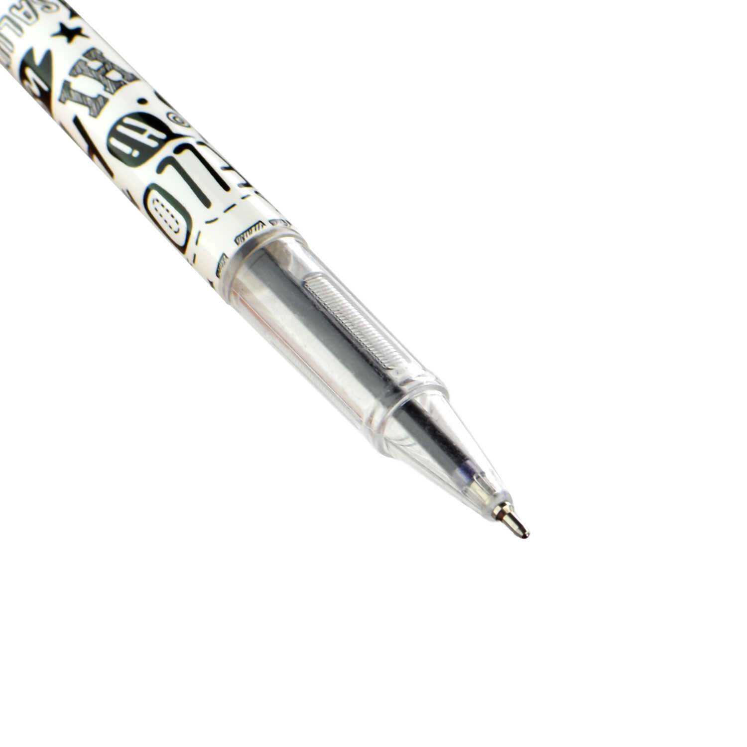 Ручка шариковая синяя игла 0,7 ФЕНИКС Монохром корпус ассорти масляный стержень, арт. 59519