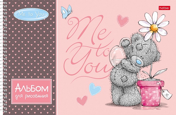 Альбом для рисования 32л спираль ХАТБЕР MeToYou ассорти, арт. 30А4Всп