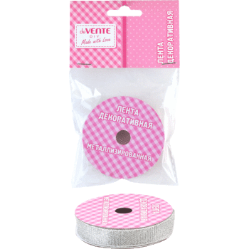 Лента декоративная 1,3*3м deVENTE Metallic серебро, арт. 9040008
