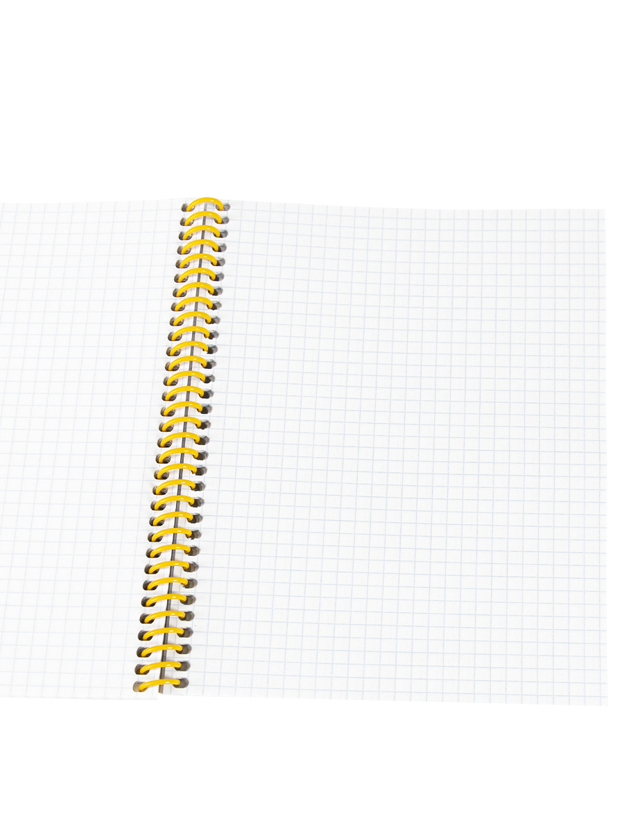 Записная книжка А5 80л клетка спираль ПРОФ-ПРЕСС Лимон и листья, арт. 80-0596