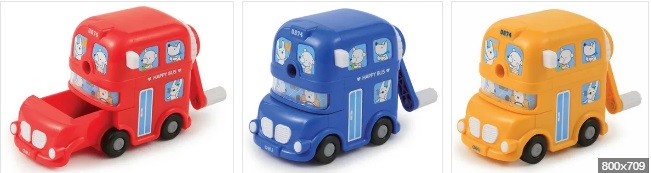 Точилка фигурная механическая DELI Bus ассорти, арт. E0674