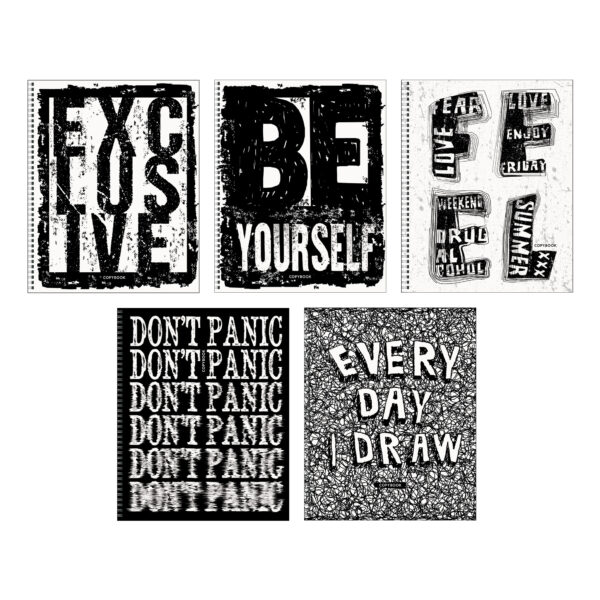 Тетрадь А5 80л клетка LISTOFF Exclusive ассорти, арт. ТСЛ807715