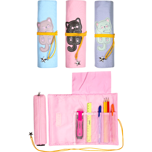 Пенал-рулон 2в1 deVENTE Kitty асорти, арт. 7028011